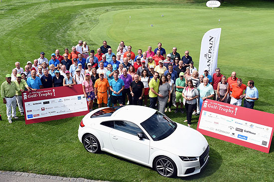 Startklar: die Spieler der 14. TOP Magazin Golf Trophy 2017 ©Foto: Günther Reisp )